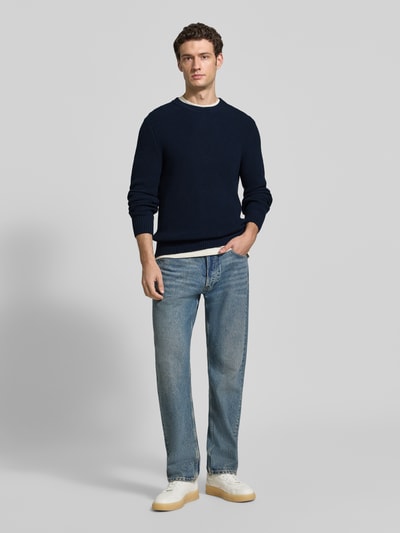 MCNEAL regular fit trui van puur katoen Marineblauw - 1