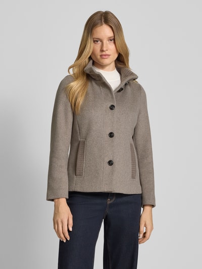 s.Oliver RED LABEL Slim fit jack met wol Taupe gemêleerd - 4