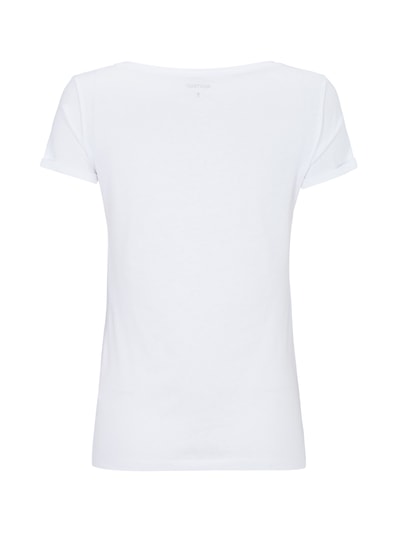 Montego Shirt mit großem Rundhalsausschnitt Weiss 3