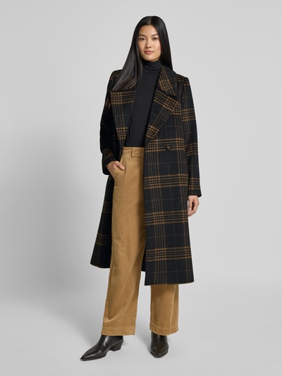 comma Regular fit lange jas met wol Antraciet - 1