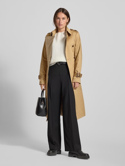 Jake*s Collection Trenchcoat met tailleriem Zand - 1