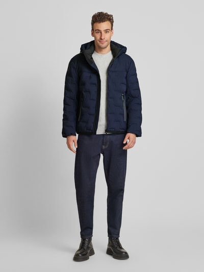 Tom Tailor Hybrid Jacke mit abnehmbarer Kapuze  Marine 1