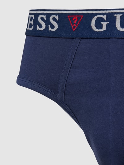 Guess Slip met elastische band in een set van 3 stuks, model 'BRIAN HERO' Marineblauw - 2