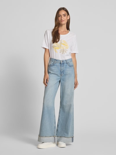 s.Oliver RED LABEL Regular Fit T-Shirt aus reiner Baumwolle Weiss 1