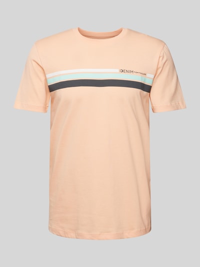 Tom Tailor Denim T-Shirt mit Logo-Print Apricot 2