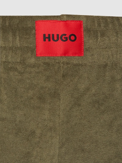 HUGO Sweatpants aus Frottee Modell 'Terry' Oliv 2