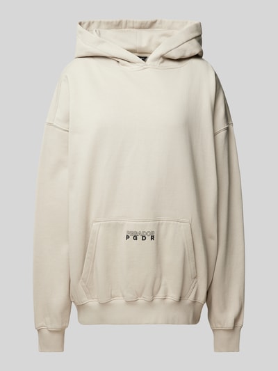 Pegador Oversized Hoodie mit Label-Print Modell 'NISA' Beige 2