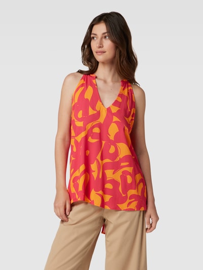 Better Rich Blousetop, voor kort en achter lang, model 'Elli' Oranje - 4