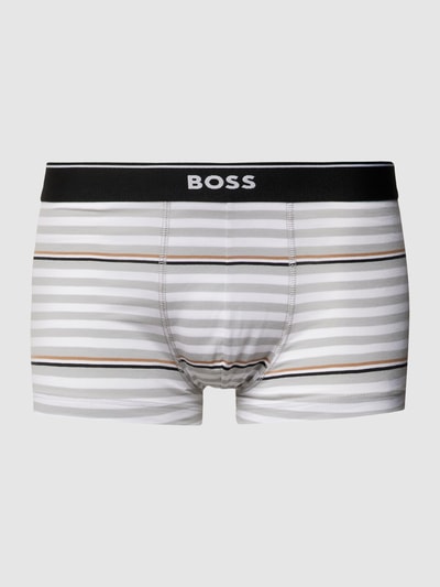 BOSS Trunks mit Logo-Bund Hellgrau Melange 2