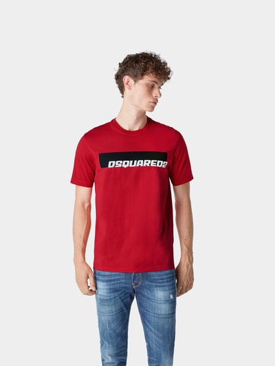 Dsquared2 T-Shirt aus Baumwolle Rot 4