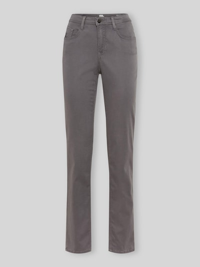 Brax Regular Fit Gerade Hose aus Lyocell-Mix mit Modal-Baumwoll-Anteil Modell 'MARY' Anthrazit 2