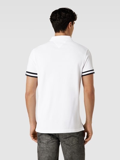 Tommy Hilfiger Koszulka polo o kroju slim fit z wyhaftowanym logo Biały 5