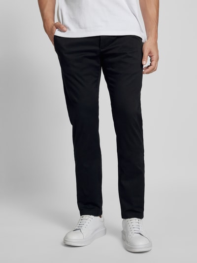 s.Oliver RED LABEL Slim fit chino met achterzakken, model 'AUSTIN' Zwart - 4