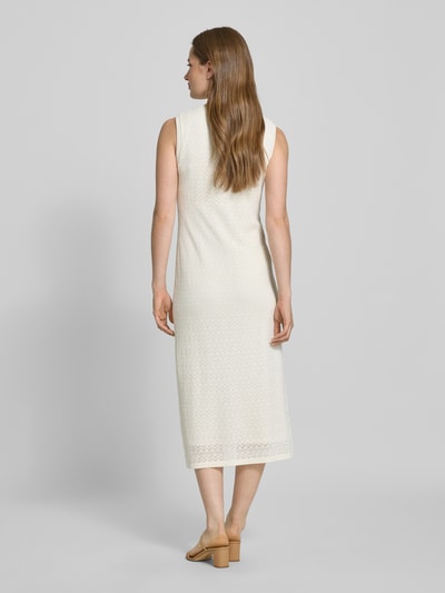 Christian Berg Woman Selection Strickkleid mit Strukturmuster Ecru 5