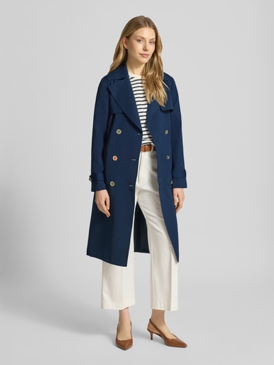 MICHAEL Michael Kors Dubbelrijige trenchcoat met strikceintuur Marineblauw - 1