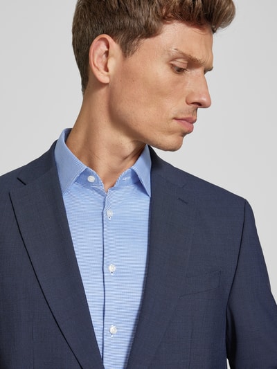 Jake*s Slim fit zakelijk overhemd met kentkraag Koningsblauw - 3