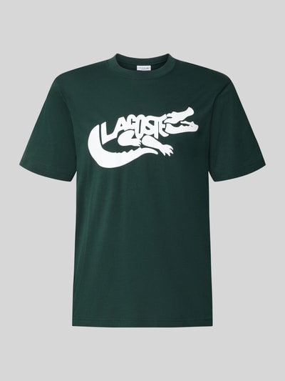 Lacoste męski t-shirt o kroju regular fit z czystej bawełny Zielony 1