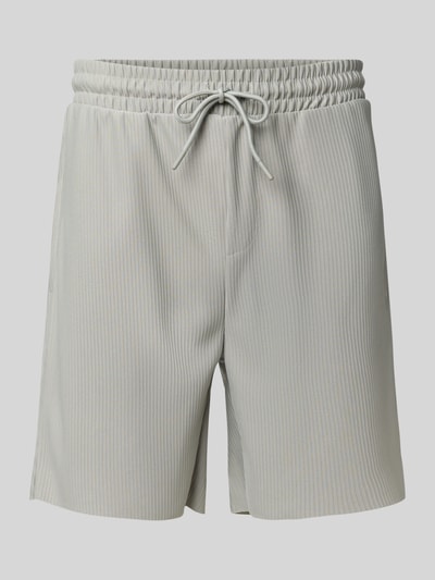 Only & Sons Regular Fit Shorts mit Strukturmuster Modell 'DRUM LIFE' Hellgrau 2