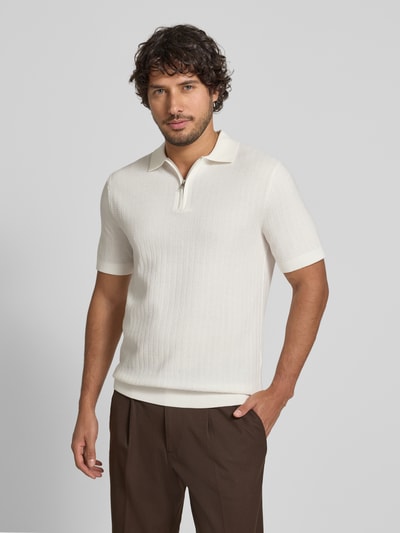 Selected Homme Koszulka polo o kroju regular fit z czystej bawełny ekologicznej model 'CRAN' Złamany biały 4