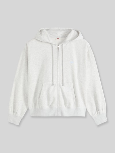 Levi's® Relaxed Fit Sweatjacke aus Baumwoll-Mix Hellgrau Melange 2