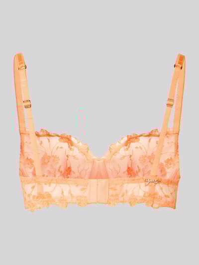 Guess Balconettebeha met kant, model 'MAYA' Neon oranje - 3