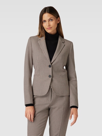 Christian Berg Woman Selection Blazer met pied-de-poule-motief Camel - 4