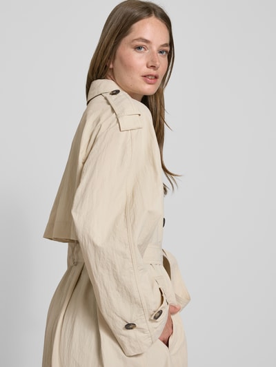Tommy Hilfiger Regular fit trenchcoat met reverskraag Ecru - 3