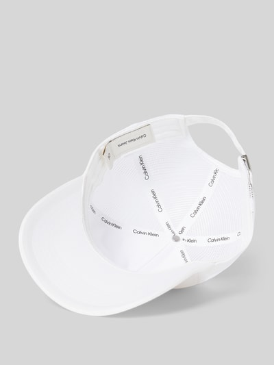 CK Calvin Klein Basecap mit Label-Stitching Weiss 2