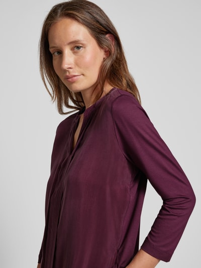 Brax Blouse met 3/4-mouwen, model 'CLARISSA' Aubergine - 3