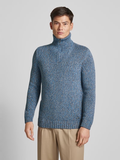 RAGMAN Gebreide pullover met schipperskraag Blauw - 4