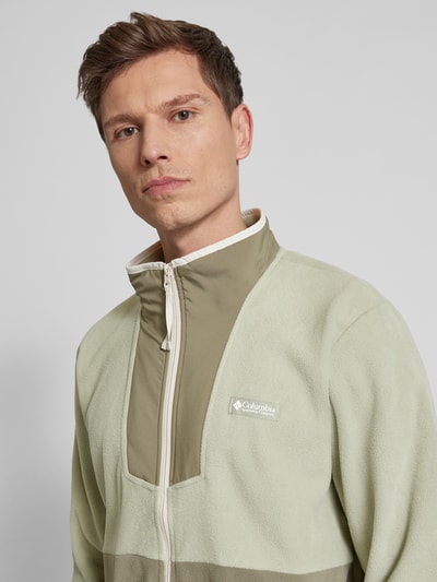 COLUMBIA Fleecepullover mit Label-Patch Modell 'SEQUOIA' Mint 3