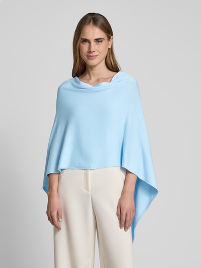 comma Poncho mit Quasten Hellblau 4