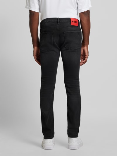 HUGO Extra Slim Fit Jeans im 5-Pocket-Design Black 5