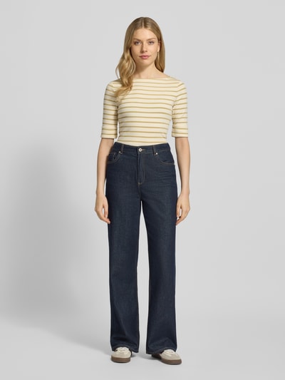 Lauren Ralph Lauren T-shirt met boothals, model 'JUDY' Offwhite - 1