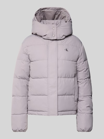 Calvin Klein Jeans Gewatteerd jack met logo en steekzakken Lichtgrijs - 2