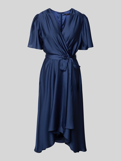 Swing Cocktailkleid mit Bindegürtel Blau 2