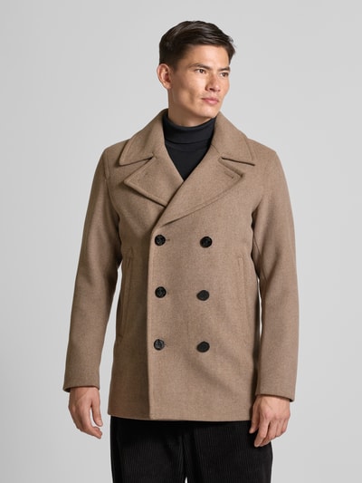 Jack & Jones Premium Jack met reverskraag, model 'BLUCAPTAIN' Beige - 4