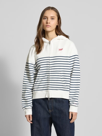 Tommy Jeans Sweatjack met labelstitching Ecru - 4