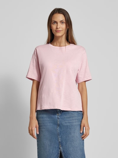 JAKE*S STUDIO WOMAN T-Shirt in unifarbenem Design Rosa 4