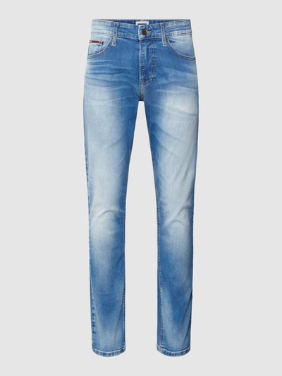 Tommy Jeans Slim Fit Jeans mit Label-Detail Hellblau 2