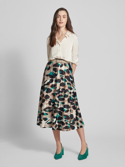 Vila Midirok met all-over print, model 'NITBAN' Cognac - 1