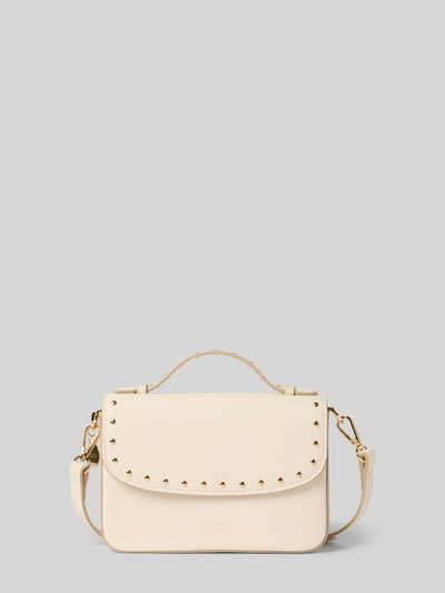 Seidenfelt Handtasche mit Tragehenkel und Nieten Modell 'SENJA' Beige 2