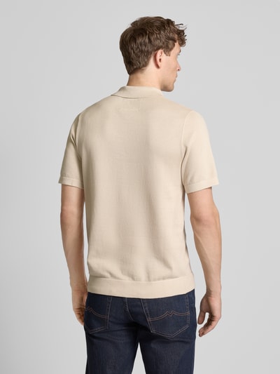 Jack & Jones Premium Regular Fit Poloshirt mit Label-Detail Modell 'MILANO SPRING' Offwhite 5