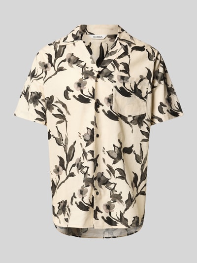 GABBA Loose Fit Freizeithemd aus Leinen-Baumwoll-Mix Modell 'Sven' Black 2