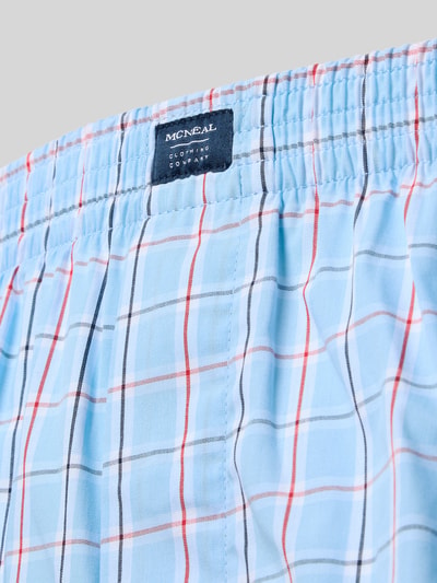 Produktfoto, Boxershorts mit Label-Detail im 3er-Pack von MCNEAL aus Reine Baumwolle, Regular-Fit, elastischer Bund, kariertes Muster
