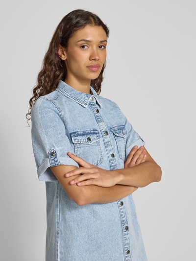Vero Moda Soepele jeansjurk van een mix van katoen en viscose, model 'JENNIE' Jeansblauw - 3