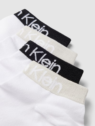 CK Calvin Klein Sneakersokken met viscose in een set van 4 stuks Wit - 2