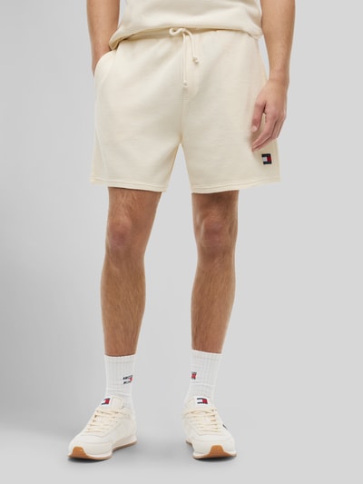 Tommy Jeans Bermudy o kroju regular fit z czystej bawełny z delikatną fakturą Piaskowy 4