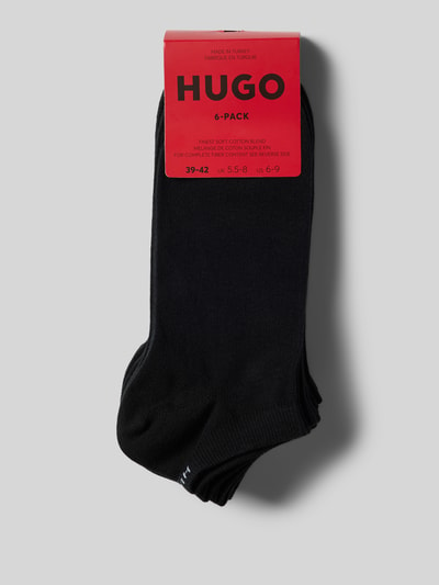 HUGO Sneakersocken mit Label-Print im 6er-Pack Black 3