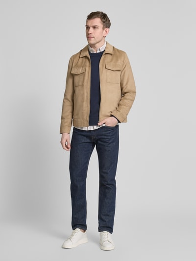 bugatti Jacke mit Kentkragen Camel 1